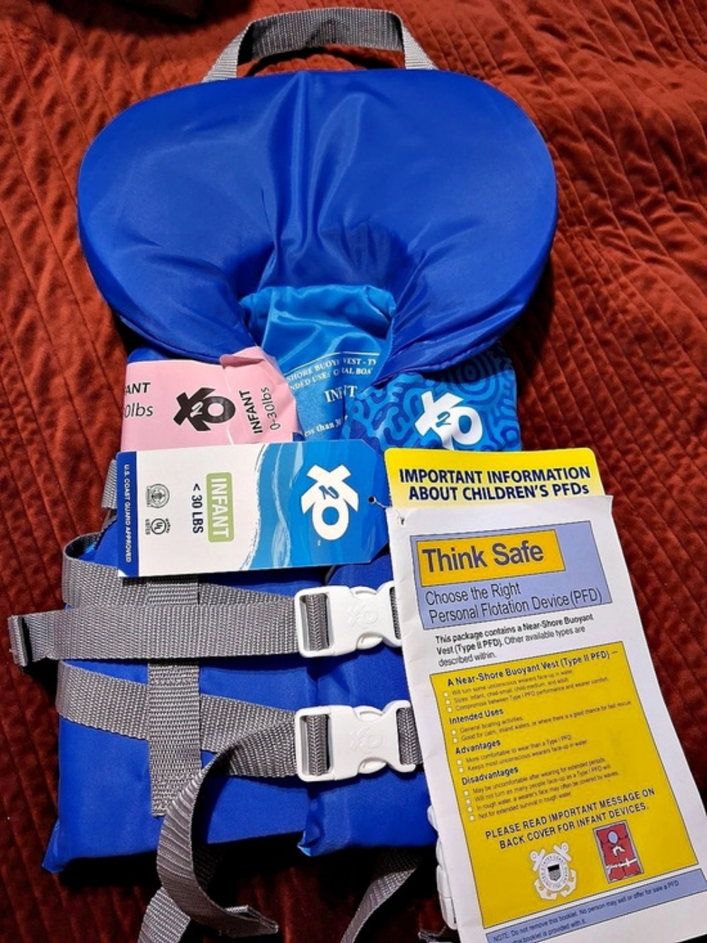 Infant Life Jacket Blue NWT